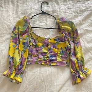 For Love & Lemons Floral Top